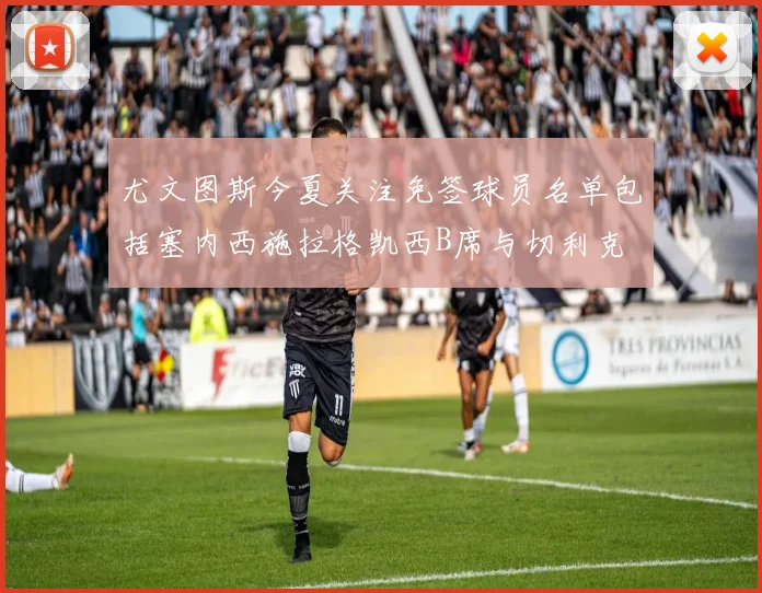 尤文图斯今夏关注免签球员名单包括塞内西施拉格凯西B席与切利克